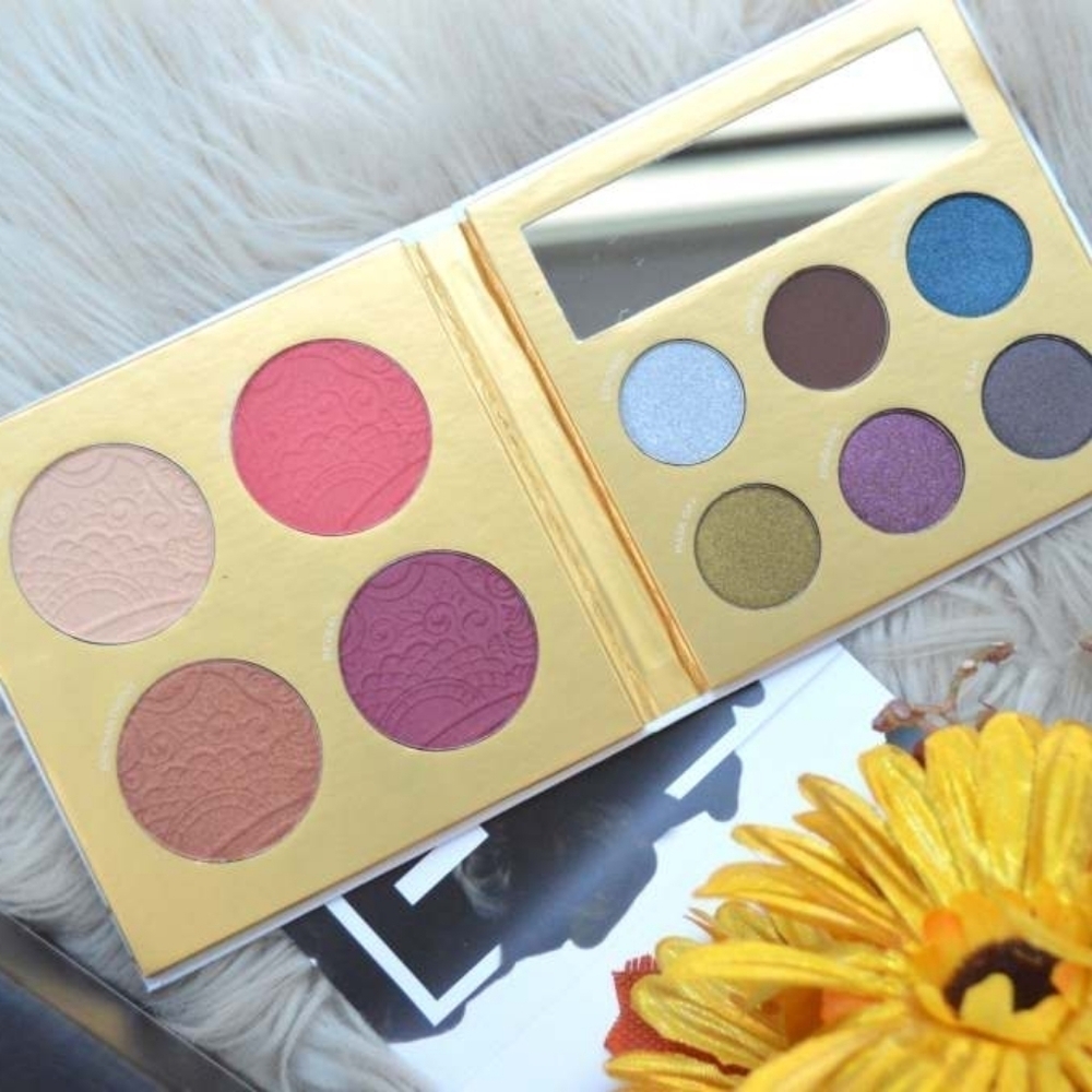 PÜR Midnight Masquerade Face Palette Eyeshadow, Highlighter, Blush